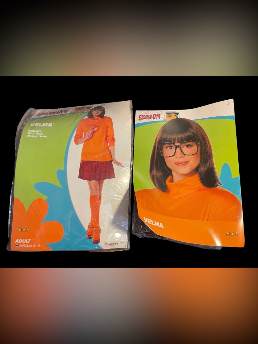 Velma Scooby Doo Costume & Wig Halloween Cosplay #8577